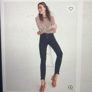 Madewell 10” High-rise Skinny Jeans Black 37